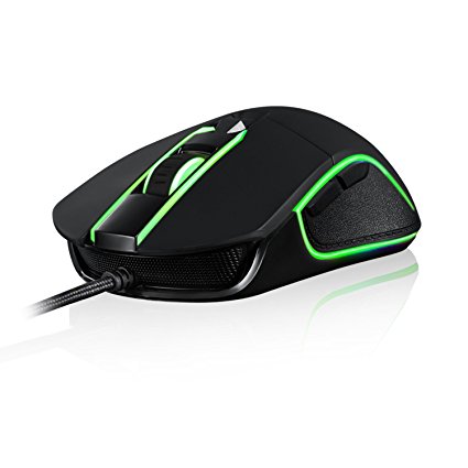 HAVIT Wired 4000 DPI Gaming Mouse with 6 Buttons,6 LED Lights, ,6 DPI Adjustable Mice for PC, Computer, Laptop, Macbook,Black(HV-MS761)