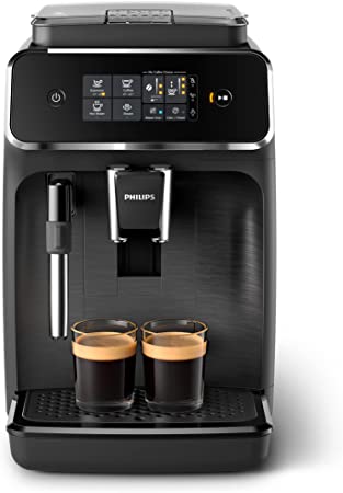 Philips 2200 Series Fully Automatic Bean-to-Cup Espresso Machine, 2 Coffee Specialties, Matte Black, EP2220/10