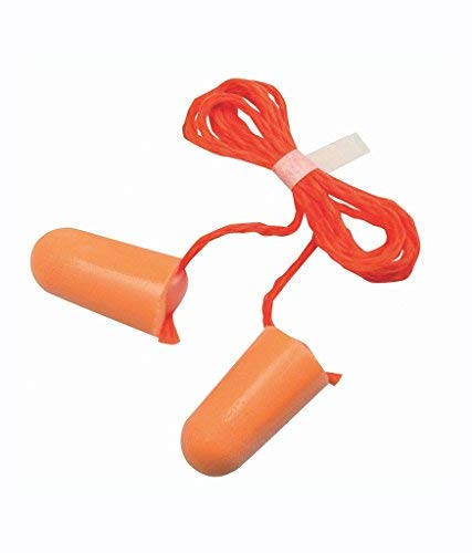 3M AREX061 1110 Corded Foam Disposable Ear Plugs, Pack of 5