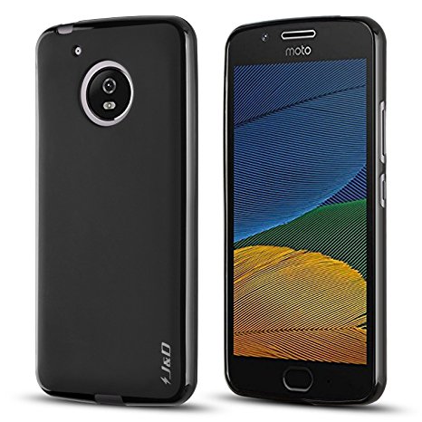 Moto G5 Case, J&D [Drop Protection] [Slim Cushion] [Lightweight Bumper] Shock Resistant Protective TPU Slim Case for Motorola Moto G5 (5.0") - [NOT Compatible Moto G5 Plus 5.2"]