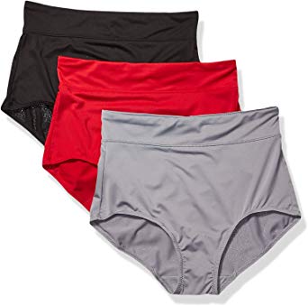 Warner's Women's No Pinching No Problems 3 Pack Micro Brief Tailored Panties