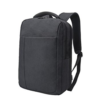 REYLEO Backpack Slim Business Laptop Backpack Waterproof Bag for Business, Work, College, Travel, Men and Women - Dark Grey