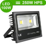 LE 100W Super Bright Outdoor LED Flood Lights 250W HPS Bulb Equivalent 10150lm Daylight White 6000K Security Lights Floodlight 5 Years Warrenty