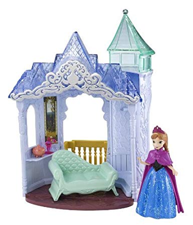 Disney Frozen MagiClip Flip 'N Switch Castle and Anna Doll
