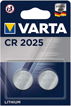 Varta CR2025 Lithium Specialist Coin Battery (Pack of 2)