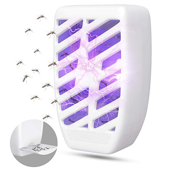 Athemo Bug Zapper Plug-in - Electronic Insect Killer, Mosquito Trap with UV Light, Indoor Fly Pests Catcher Lamp