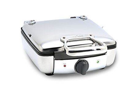 All-Clad 99010GT Stainless Steel Belgian Waffle Maker with 7 Browning Settings, 4-Square, Silver