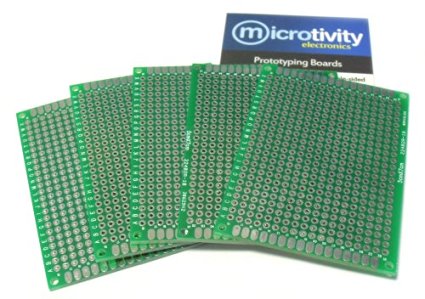 microtivity IM415 Double-sided Prototyping Board (5x7cm, Pack of 5)