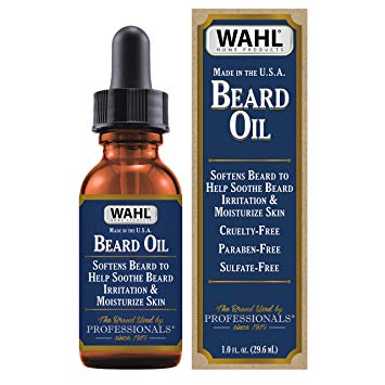 Wahl Beard Oil with Essential Oils for Moisturizing Skin & Beard Hair – Manuka Oil, Meadowfoam Seed Oil, Clove Oil, Moringa Oil – 1 Oz