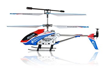 NC® BRAND - New Genuine Syma S107G Special Edition American Flag Colors Theme 3 Channels Metal Indoor Gyro RC Helicopter
