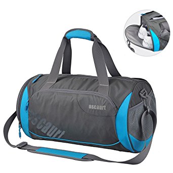 Oscaurt Gym Duffle Sport Bag with Large Ventilated Shoes Compartment For Travel ,Gym,Yoga