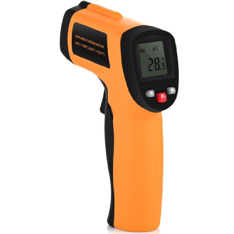 Laser IR Infrared ThermometerNon-contact LCD Digital Temperature Gun - -50  550845165288-58  10228457 Instant-read Handheld9V Battery IncludedAuto Power OffBacklight ONOFF GM550