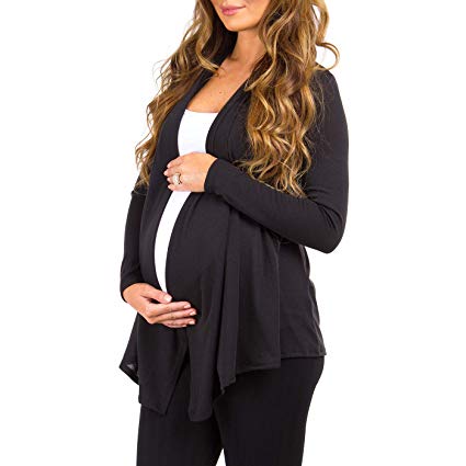 Rags and Couture Women's Hacci Maternity and Nursing Cardigans Made in USA