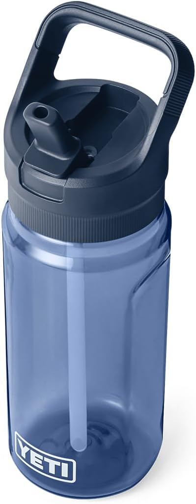 YETI Yonder 600 ml/20 oz Water Bottle with Yonder Straw Cap, Navy