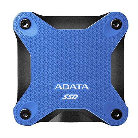 ADATA SD600Q 240GB 3D NAND USB3.2 Ultra-Speed External Solid State Drive Read up to 440 MB/s Blue (ASD600Q-240GU31-CBL)