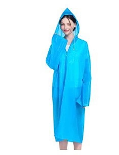 Magic Women's/Girl Rain Coat/Rain Wear Absolute Comfortable and Made with 100% Water Proof Material (Size: Universal,Color-Blue)