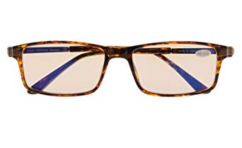 Reduces Eyestrain,Anti Blue Rays,UV Protection,TR90 Frame,Spring Hinges Gaming Reading Glasses