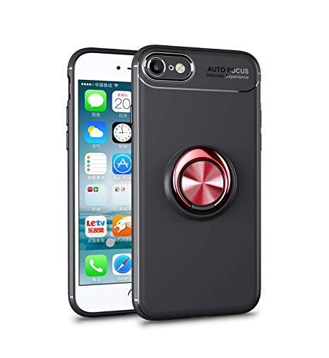 Heavy Armor iPhone 6 Case,Cool iPhone 6s Case Ring Holder Kickstand Magnetic Base Dual Layer Car Mount Rotable Clip Dual Layer Protective Hard Shell TPU Bumper iPhone 6s/6 Case (1)