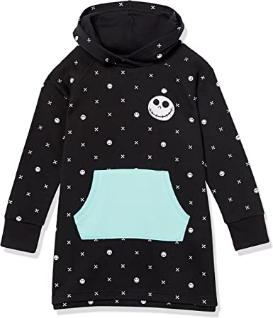 Spotted Zebra Disney | Marvel | Star Wars | Frozen | Princess Girls and Toddlers' Fleece Long-Sleeve Hooded Dresses