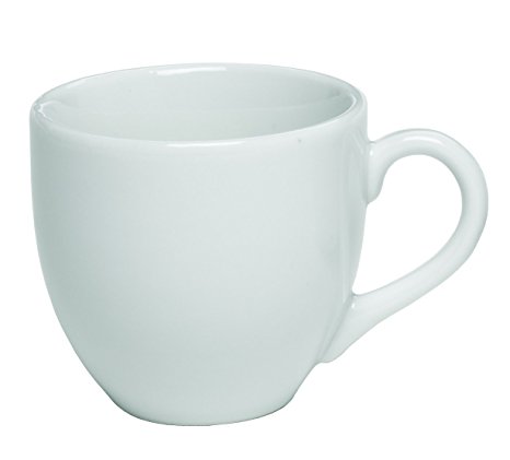 Rattleware Coffee House Collection 3-1/2-Ounce-Cup, Set of 6, White