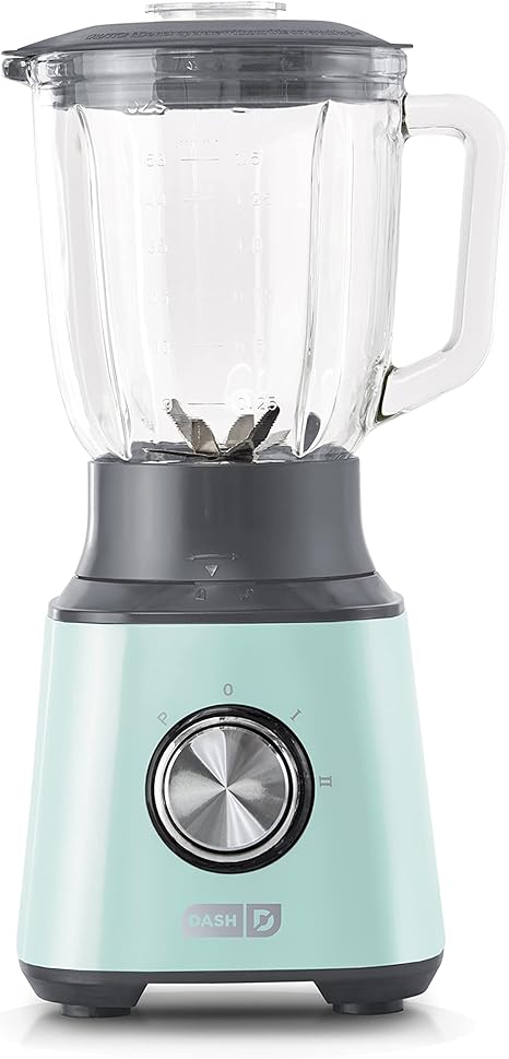 Dash Quest 50 oz Countertop Kitchen Blender, Professional Heavy Duty High Speed Processor and Mixer, Aqua