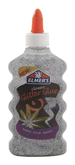 Elmer's Liquid Glitter Glue, Washable, Silver, 6 Ounces, 1 Count