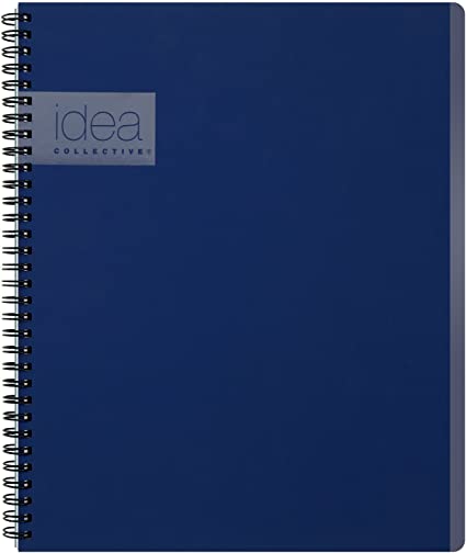 Oxford Idea Collective Meeting Notebook, Double Wire-O, 11 x 8 1/4, Ruled, 80 Sheets, Blue (57024IC)