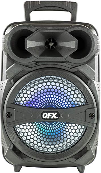 QFX PBX-81 8" Portable Bluetooth Party Speaker with Microphone