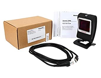 Honeywell Genesis 7580G Hands-Free Omnidirectional Scanner (1D, PDF417 and 2D), Black, with USB Cable, MK7580-30B38-02-A