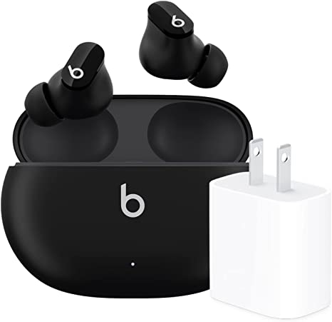 Beats Studio Buds in Black with Apple 20W USB-C Power Adapter