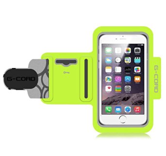 G-Cord® Sport Armband Running Case Pouch with Key Holder for iPhone (Green)