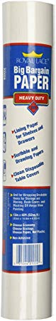 Royal Consumer Products 21055 13" X 48' Shelf Liner Paper, White Bond, Roll