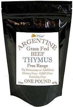 CurEase Argentine Beef Thymus Powder - Grass Fed & Finished - Pound 1 LB