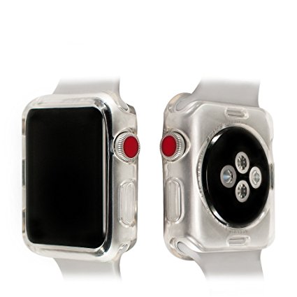 Apple Watch Case 42mm Series 3 Series 2, Slim, Full Scratch Protective, TPU - Clear Transparent