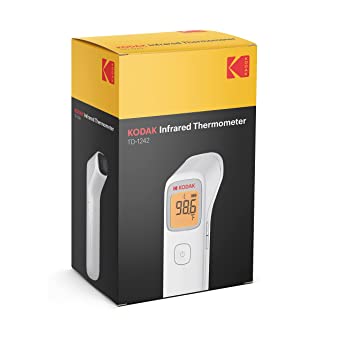 KODAK Infrared Thermometer: Non-Contact Infrared Thermometer, Fast and Accurate Infrared Forehead Thermometer, Includes Memory Function, High Temperature Alert, Illuminated Display