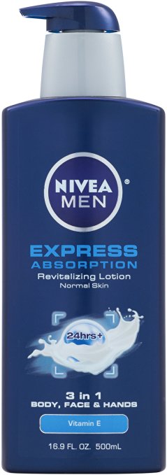 NIVEA Men Express Absorption 3 in 1 Revitalizing Lotion 16.9 Fluid Ounce