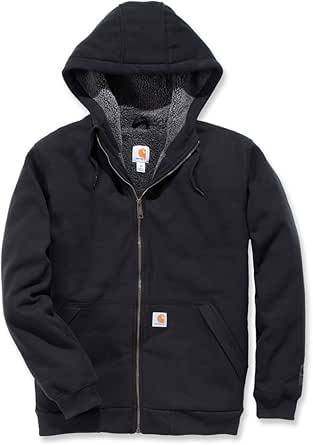 Carhartt Men's Rain Defender Relaxed Fit Midweight Sherpa-Lined Full-Zip Sweatshirt