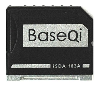 BASEQI aluminum microSD Adapter for MacBook Air 13 and MacBook Pro 1315 Non-Retina