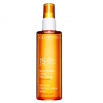 Clarins Oil-Free SPF 15 Moderate Sun Care Protection Lotion Spray, 5 Ounce