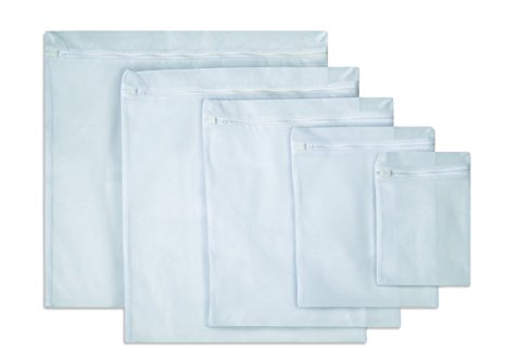 Set of 5 Mesh Laundry Bags Protects Lingerie, Hosiery, & More Laundry Wash Bag Superior Quality