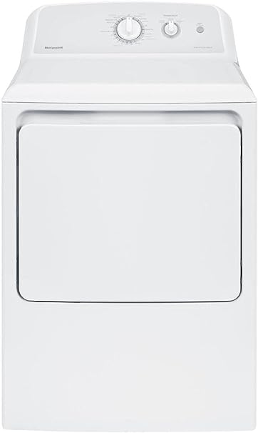 Hotpoint HTX24EASKWS 27 UL Listed Front Load Electric Dryer with 6.2 cu. ft. Capacity 4 Cycles Auto Dry Delicate Cycle Upfront Lint Filter and End-of-Cycle Signal: White