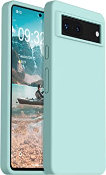 OTOFLY Designed for Pixel 7 Case, Silicone Shockproof Slim Thin Phone Case for Google Pixel 7 6.3 inch (Mint Green)