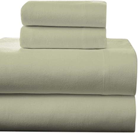 Pointehaven 200 GSM 100% Cotton Flannel Sheet Set, Queen, Silver Grey - Warm & Cozy - Pre-Shrunk -Deep Pockets - Elastic All Around-Comfy Double Brushed