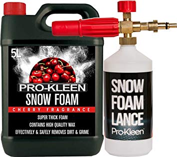 Pro-Kleen Snow Foam Lance for Use with Nilfisk Pressure Washers Includes 5 Litres Cherry Snow Foam