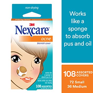 Nexcare Acne Cover, Gentle, Use on Face or Body, 108 count