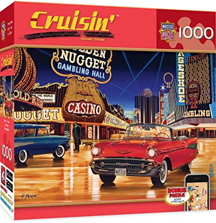 MasterPieces Cruisin' Route 66 Jigsaw Puzzle, Gamblin' Man, Featuring Art by Hiroaki Shioya, 1000 Pieces