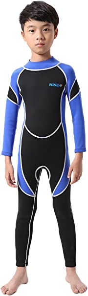 Cokar Neoprene Wetsuit One Piece Swimsuit for Kids Boys Girls UV Protection for Swim Surf Snorkel Scuba Diving