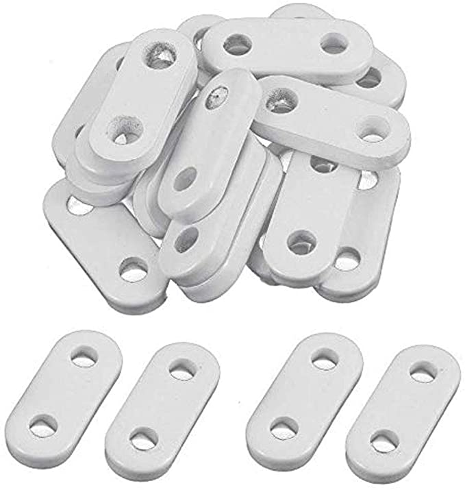 MXCELL White Curtain Pendant Lead Weights for Bedroom Shower Curtain Window 24 Pcs