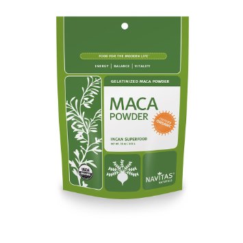 Navitas Naturals Organic Maca Gelatinized Powder,  1 Pound  Pouches