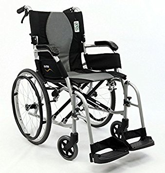ErgoFlight Ultra Lightweight Wheelchair Seat Size: 18" W, Wheel Type: Quick Release Rear Wheels
